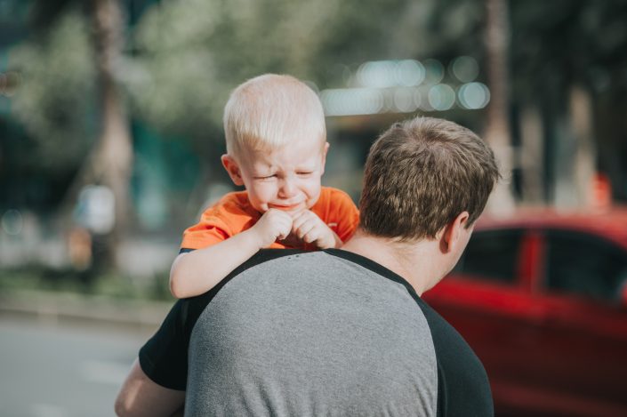 Boy leaving target needs to learn time out technique from thrive therapy florida
